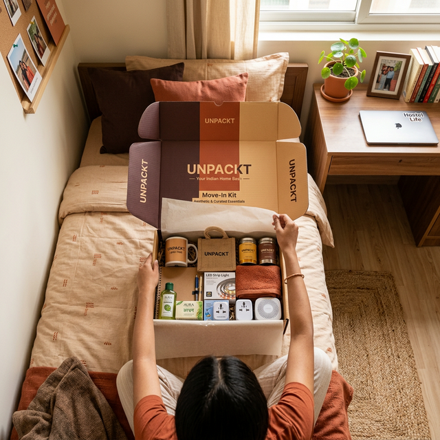 UNPACKT Box being unpacked